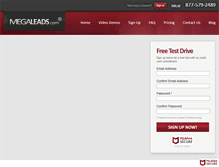Tablet Screenshot of megaleads.com